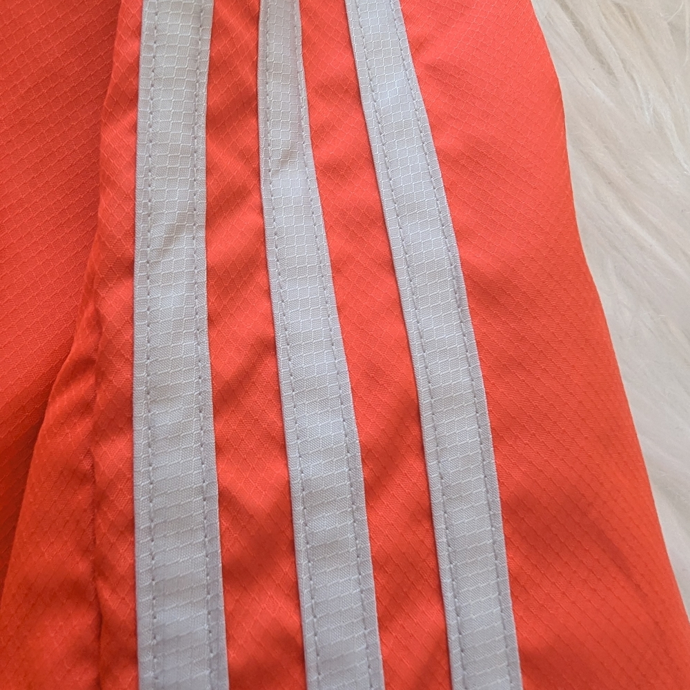 Adidas Men's Orange Hooded Running Jacket - Picture 6 of 8